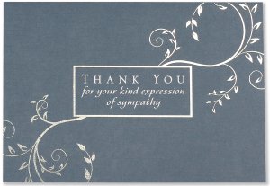 Small Boxed Thank You Cards Condolence