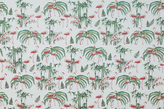 Florentine Print Flamingo & Tropical Plants