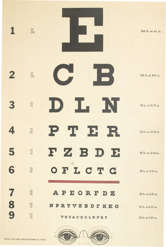 Florentine Print Eye Chart