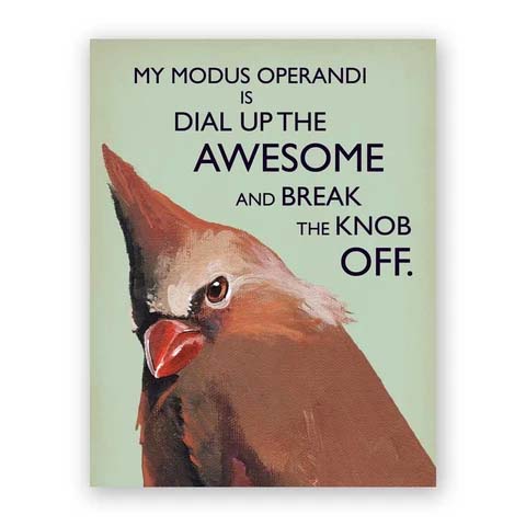 Note Card Mincing Mockingbird Modus Operandi