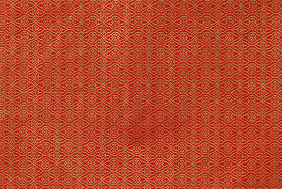 Indian Print Gold Lace on Red