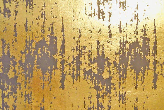 Indian Foil Distressed Gold on Mocha