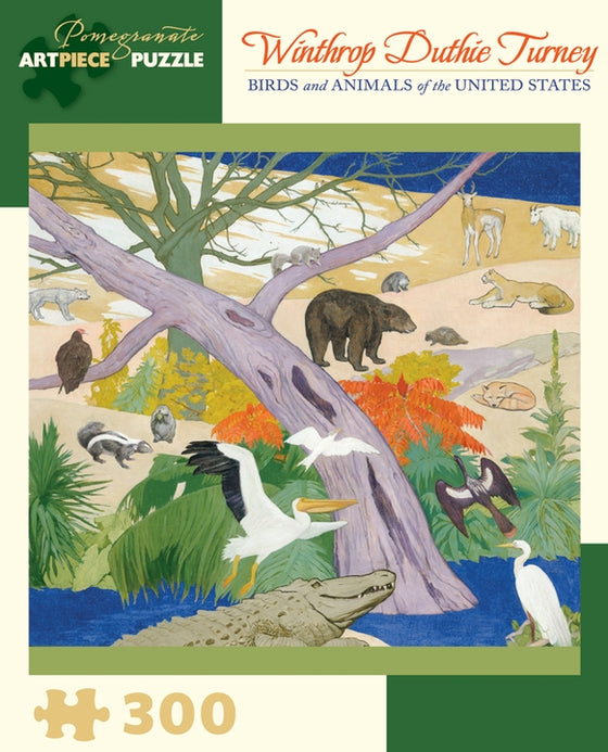 Jigsaw Puzzle Turney Birds and Animals of the United States - 300 Piece