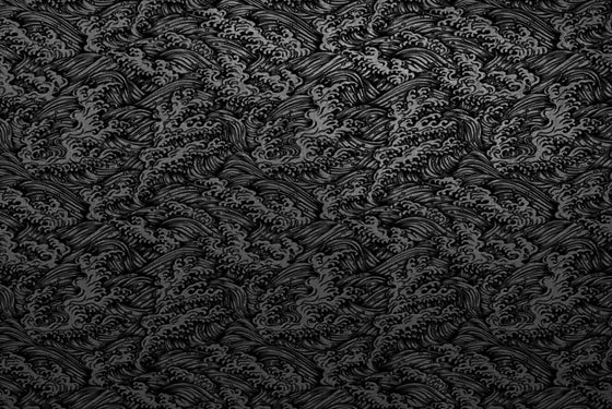 Chiyogami Lacquered Konami Wave Black -- NEW