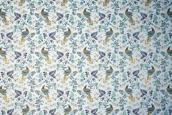 Florentine Print Peacock & Butterfly Chocolate & Mint