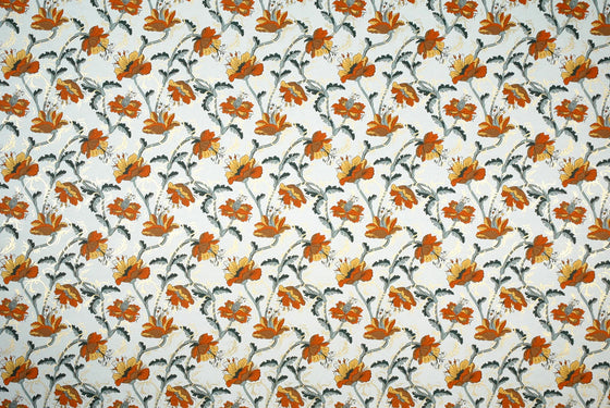 Florentine Print Poppy Orange -- NEW