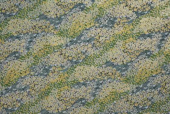Chiyogami Diagonal Cherry Blossom Yellow & Green -- NEW