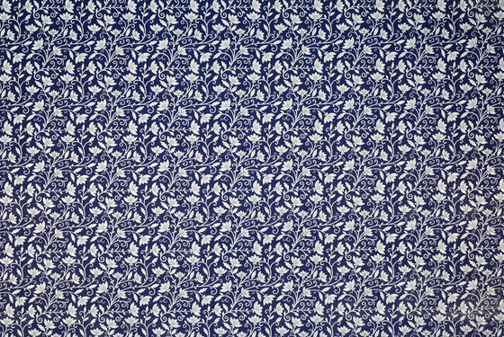 Florentine Print Petite Flowers on Navy