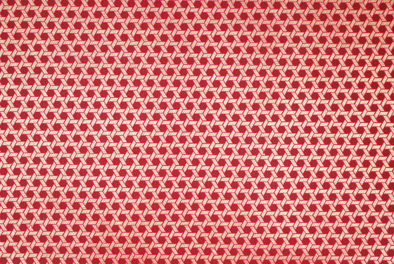 Indian Print Woven Hexagon Red