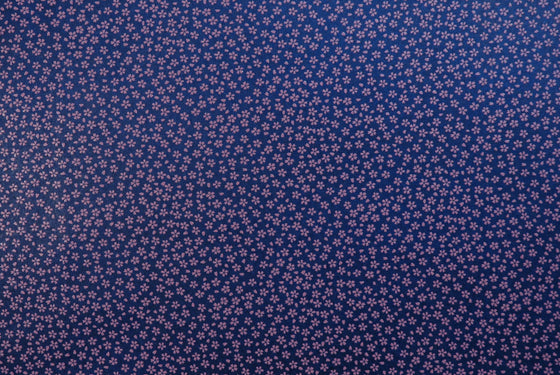 Chiyogami Lacquered Sakura Pink on Blue -- NEW