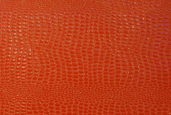 Embossed Alligator Orange