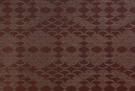 Chiyogami Lacquered Scallops Mahogany -- NEW