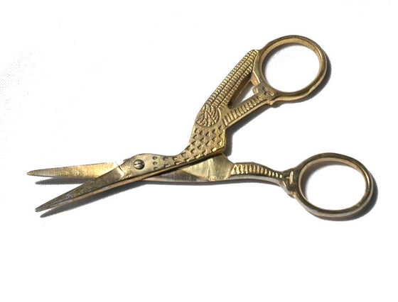 Scissors Stork Gold Handle