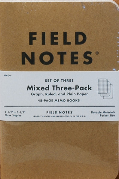 Journal Small Field Notes Mixed Three-Pack