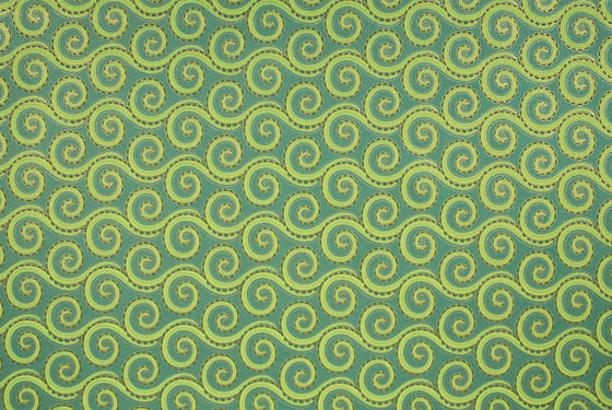 Indian Print Trailing Tentacles Green