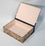 Box Hinged Lid Small - Letterpress Marble Pink & Gold
