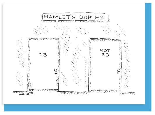 Note Card New Yorker Hamlet's Duplex