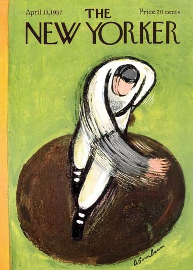 Note Card New Yorker Cover Pitcher On the Mound
