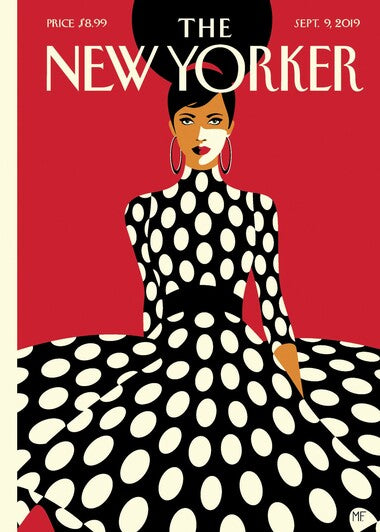Note Card New Yorker Cover Sweeping Into Fall