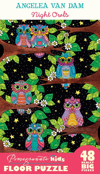 Jigsaw Puzzle Van Dam Night Owls Floor Puzzle - 48 Piece