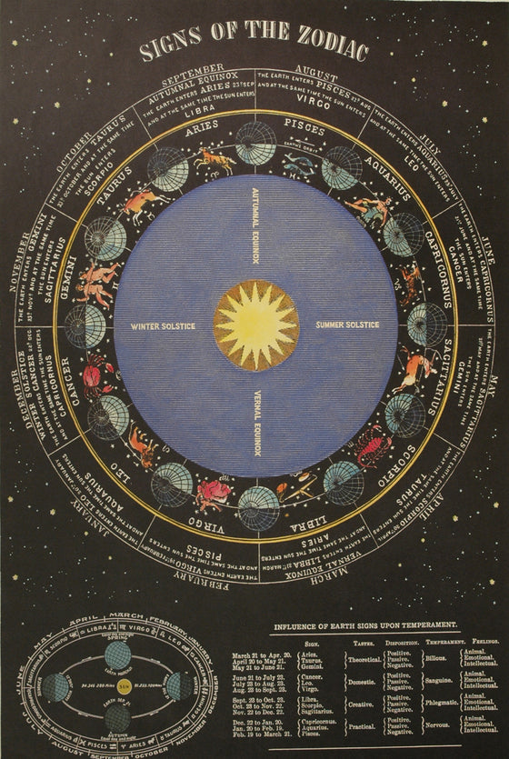 Florentine Print Signs of the Zodiac