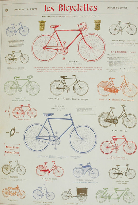 Florentine Print les Bicyclettes