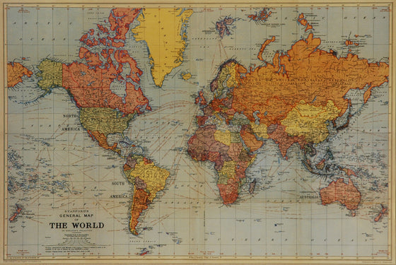 Florentine Print Map of the World