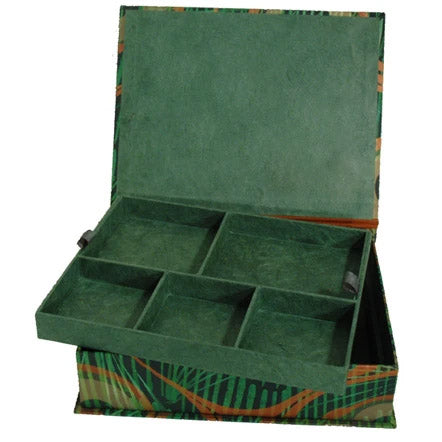 Kit - Hinged Lid Box with Divided Tray - Set of 2