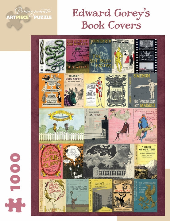 Jigsaw Puzzle Gorey Book Covers - 1000 Piece
