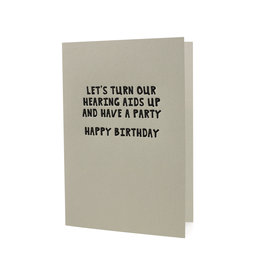 Note Card Oblation Hearing Aid Birthday
