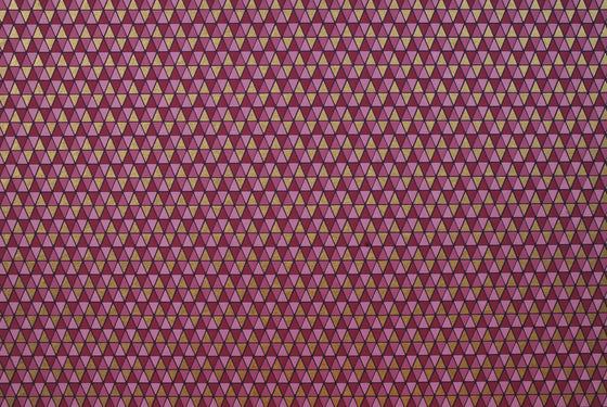Indian Print Triangle Row Purples Gold