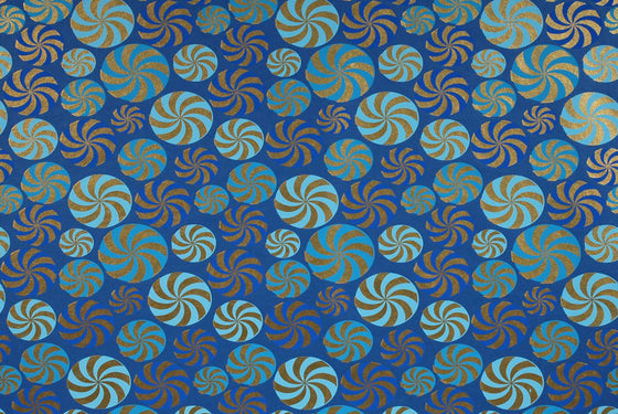 Indian Print Peppermint Swirl Blues