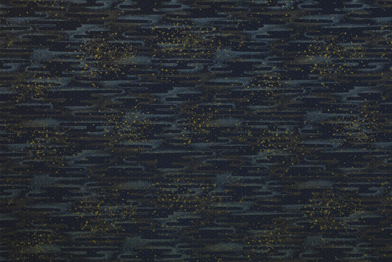 Chiyogami Navy with Gold Squares & Lines