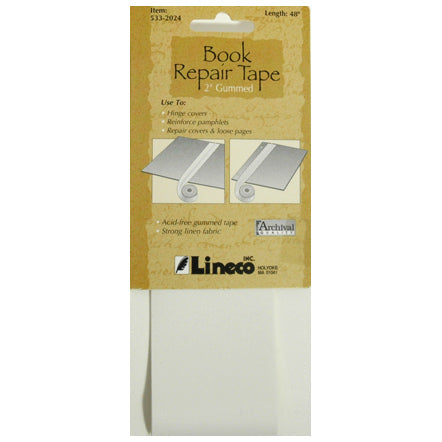 Lineco Water-Activated Book Repair Tape 2 x 48