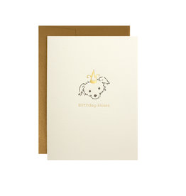 Note Card Oblation Puppy Birthday Kisses