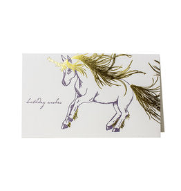 Note Card Oblation Unicorn Birthday Wishes