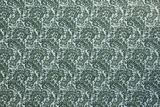 Florentine Print Leaves Green