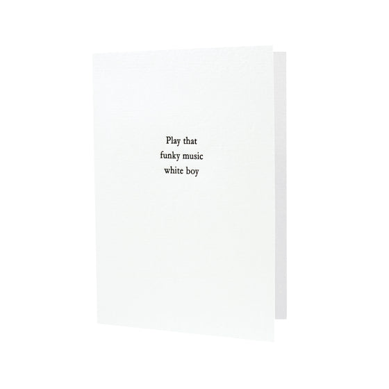 Note Card Oblation White Boy