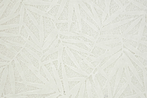 Thai Lace Bamboo Leaves White